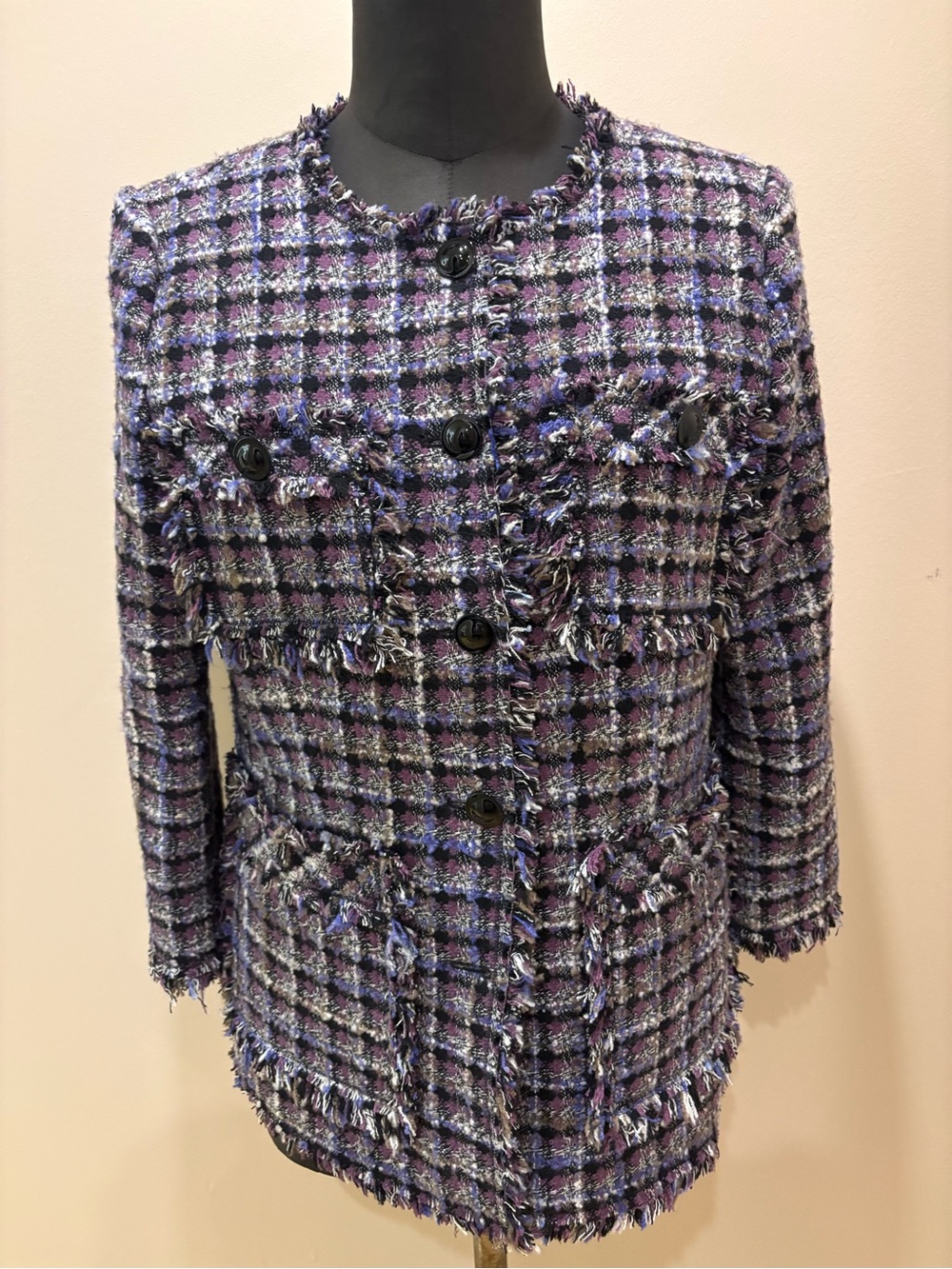 Brand new premium woven tweed jacket